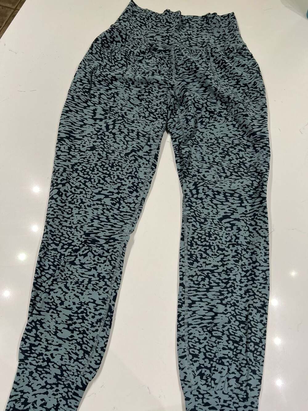 Athleta Salutation Jogger Blue Animal Print, Size XS